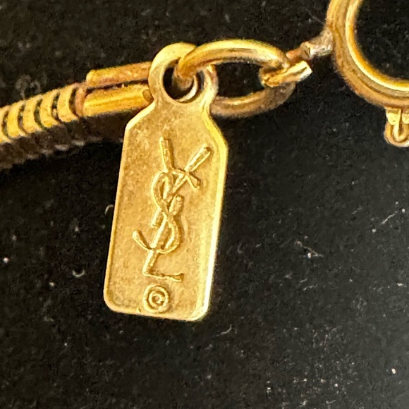 Yves Saint Laurent Vintage Square Snake Chain Necklace - Picture 3 of 4